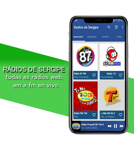 Android application Rádios de Sergipe screenshort
