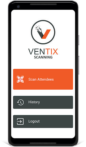 Android application Ventix Scanning screenshort