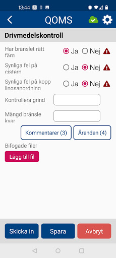 Android application QOMS screenshort