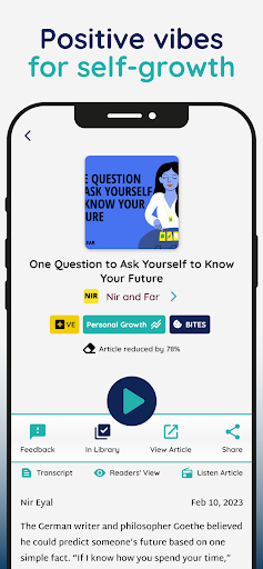 Beseek: Bite-sized Listening Screen 2