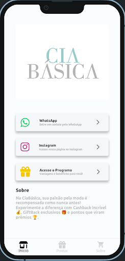 Android application Use CiaBásica screenshort