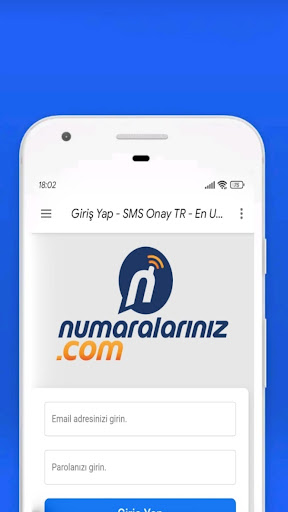 Android application Numaralarınız - SMS Onayı screenshort