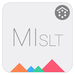 Cover Image of Download SLT MIUI White - Icons&Widget  APK