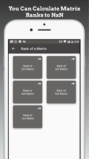 Screenshot of Matrix Operations Calculator