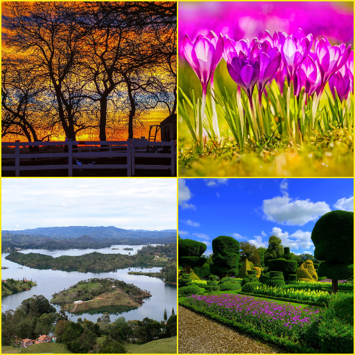 Garden Landscape Spring Tre