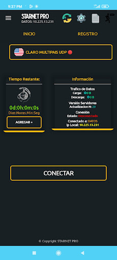 Android application StarNet Pro screenshort