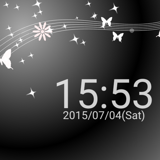 蝶と時計のライブ壁紙 logo