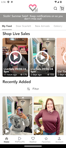 Screenshot of Val Clothing Co