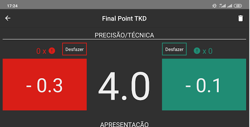 Android application Final Point TKD screenshort