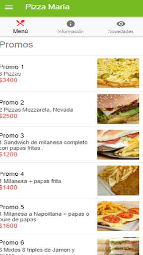 Pizza Maria - Delivery Screen 3