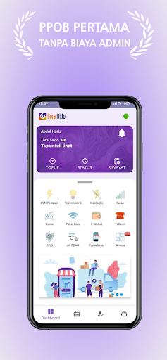 Android application Gerai Biller: Tanpa admin bank screenshort