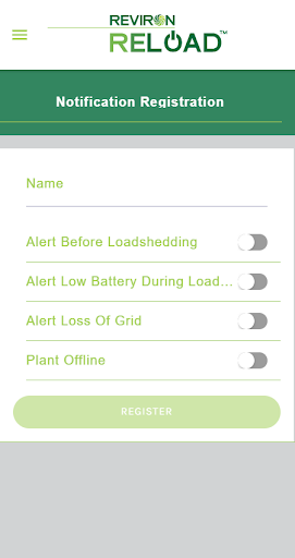 Android application REVIRON | RELOAD screenshort