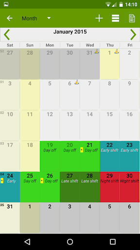 Shift Work Calendar (FlexR Pro)