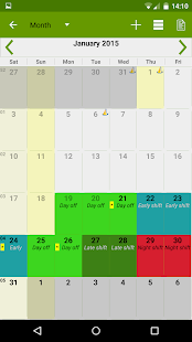Shift Work Calendar (FlexR Pro) Screenshot