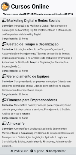 Cursos Online com Certificado Screen 2