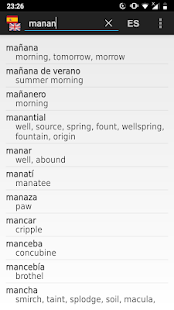 Spanish-English offline dict. Varies with device screenshots 1