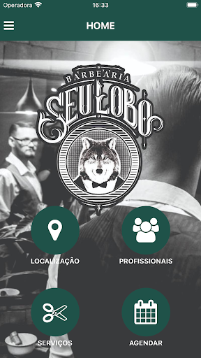 Android application Seu Lobo Barbearia screenshort