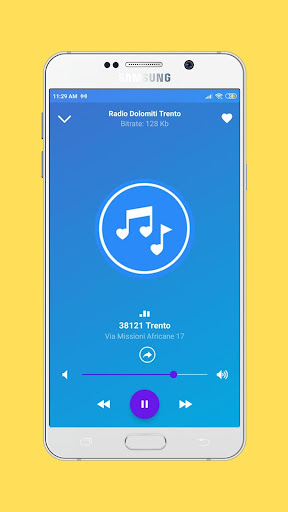 Android application IT radio dolomiti trento screenshort