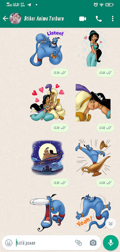 Collection Anime Stickers WA