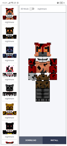 Nightmare Skins for MCPE