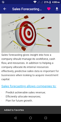 Sales Forecasting Pro Screen 2