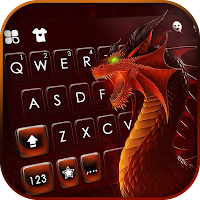 Fierce Red Dragon Keyboard Bac