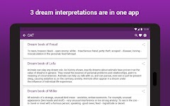 screenshot of Dream Interpretation