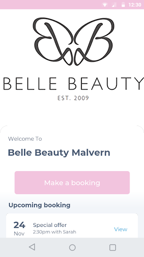 Android application Belle Beauty Malvern screenshort