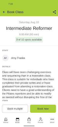 Pilates Plus CO Screen 3