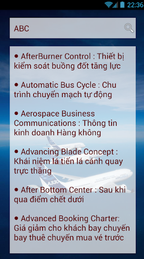 Từ điển hàng không Screen 2