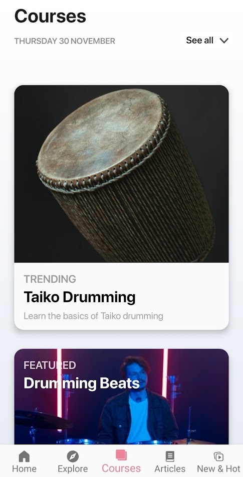 #5. Learn Drums App - Drumming Pro (Android) 来自: Rstream Labs