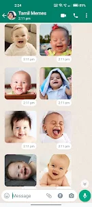 Baby Laughing Stickers