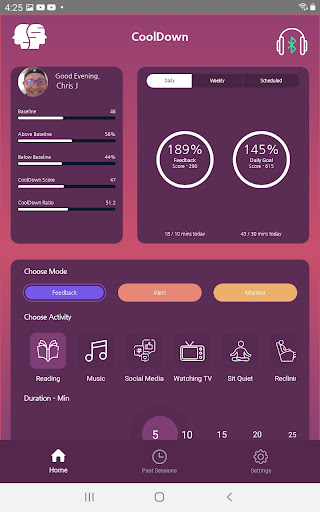 Android application Elite CoolDown screenshort