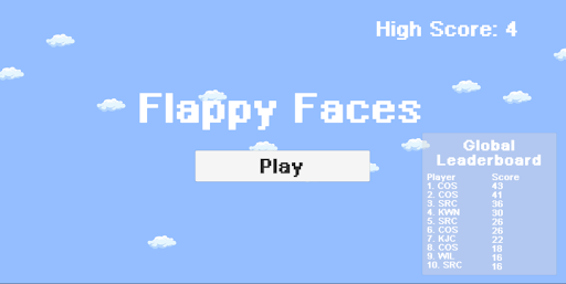 Android application Flappy Faces screenshort