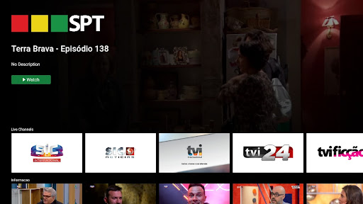 Android application SPT-TV screenshort