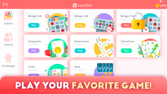 Lua Chat: Connect & Play games