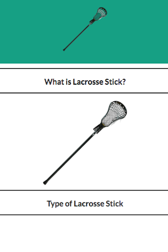 Android application The Lacrosse Stick Info screenshort