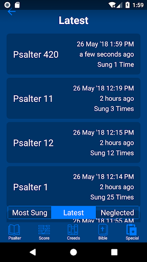 THE PSALTER 1912 Screen 2