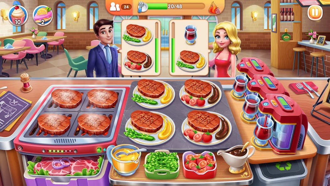 Masakan Saya: Game Chef Fever 11.1.26.5086 APK + Mod (Unlimited money) untuk android