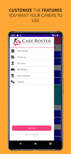Care Roster Carer Screen 3