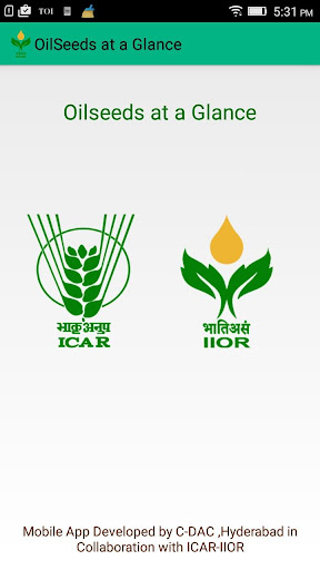 Android application Oilseeds at a Glance screenshort