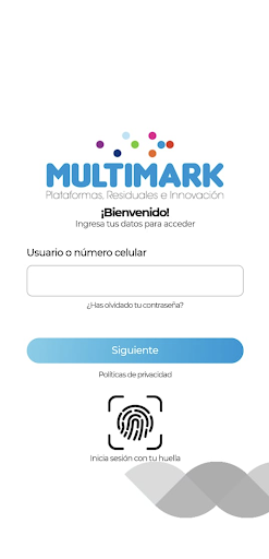 Android application Multimark Recargas screenshort