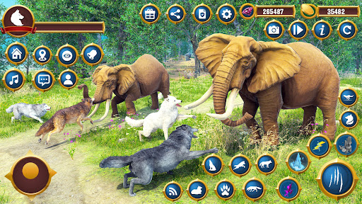 Android application Virtual Wild Wolf Family Sim screenshort