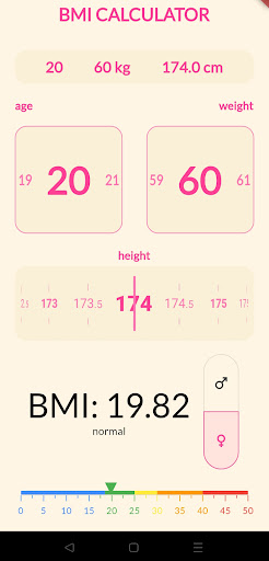 BMI Calculator Screen 2