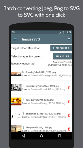 Android application Image2SVG - SVG Converter screenshort