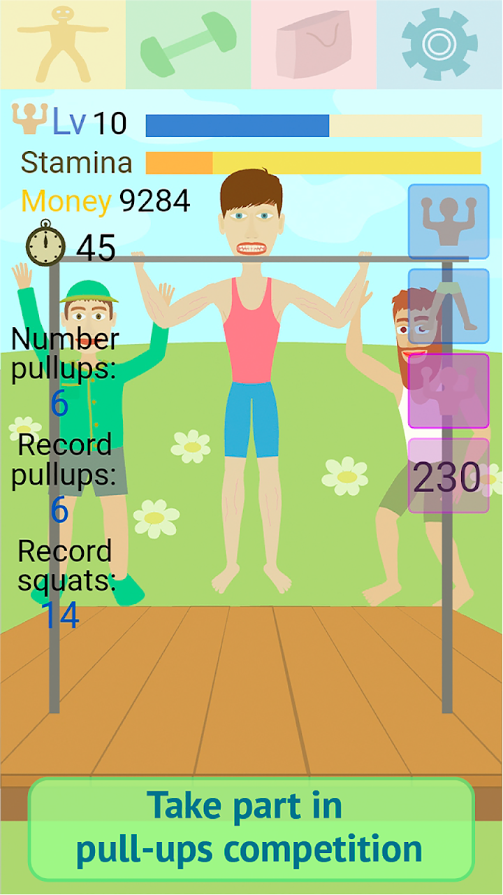 Muscle clicker Gym Game APK