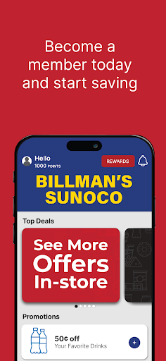 Android application Billman's Sunoco screenshort