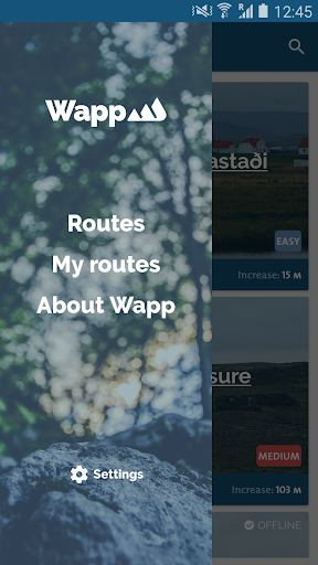 Android application Wapp - Walking app screenshort