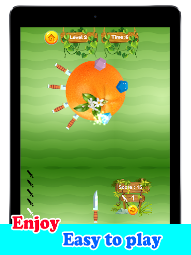 Android application Knife Hit Fruits screenshort