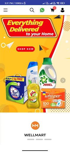 Android application WELL-MART screenshort